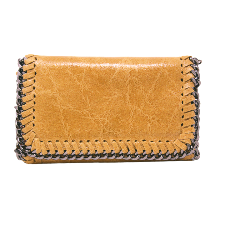 GF0390 GENUINE ITALIAN LEATHER CROSSBODY CLUTCH