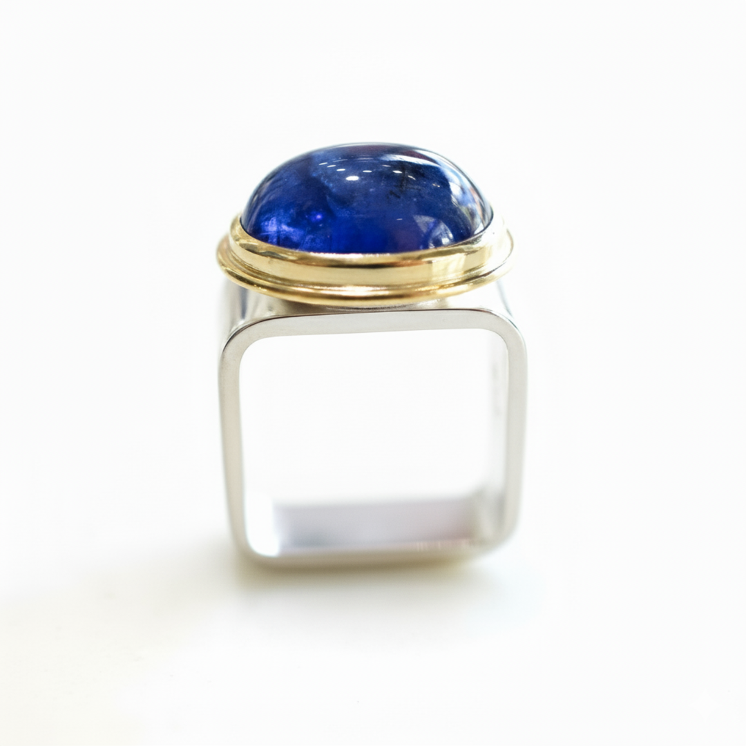 Tanzanite Square Ring