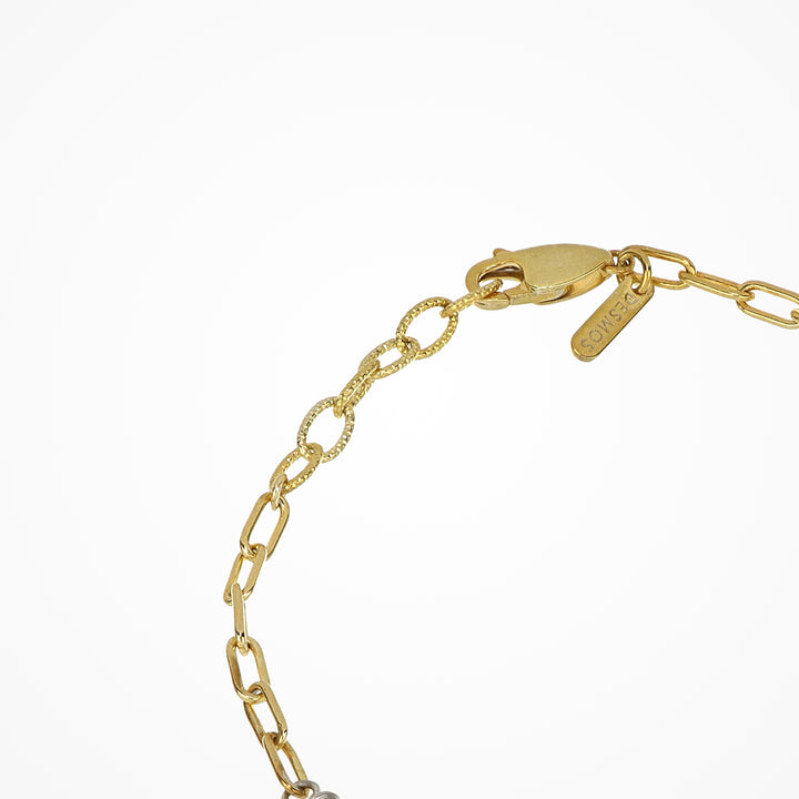 Crystal Nova Bracelet - Gold/White
