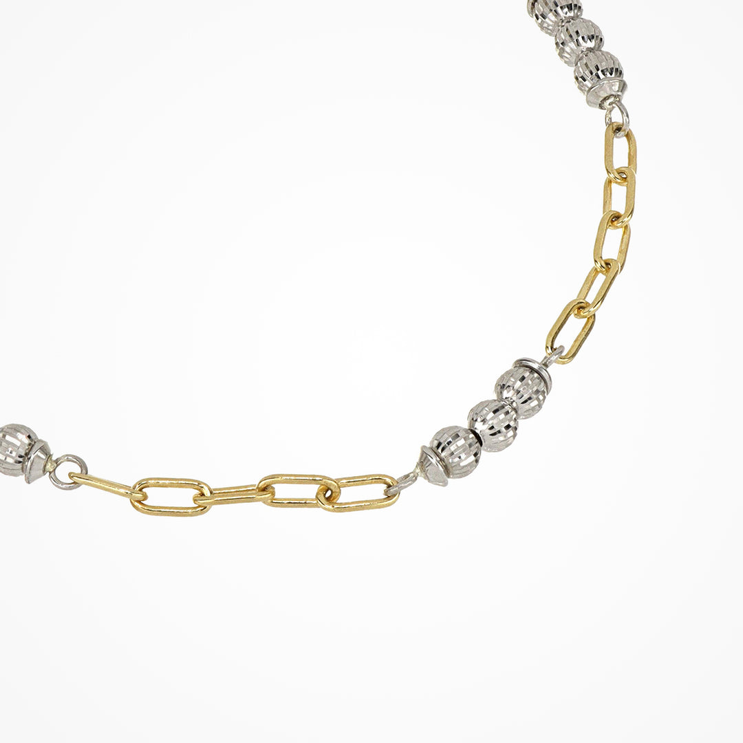 Crystal Nova Bracelet - Gold/White
