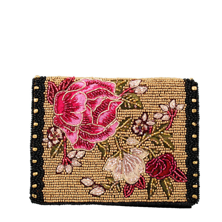 Eastern Bloom Gold Floral Wallet