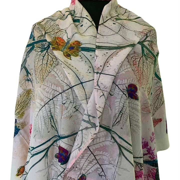 Pollination Garden Cotton Scarf