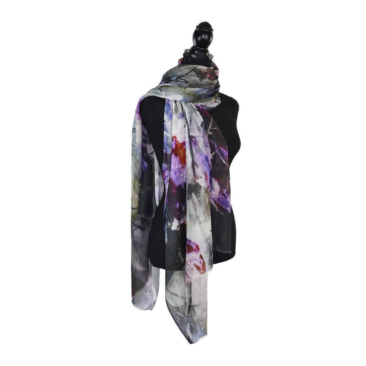 Edgewood Watercolor Floral Scarf
