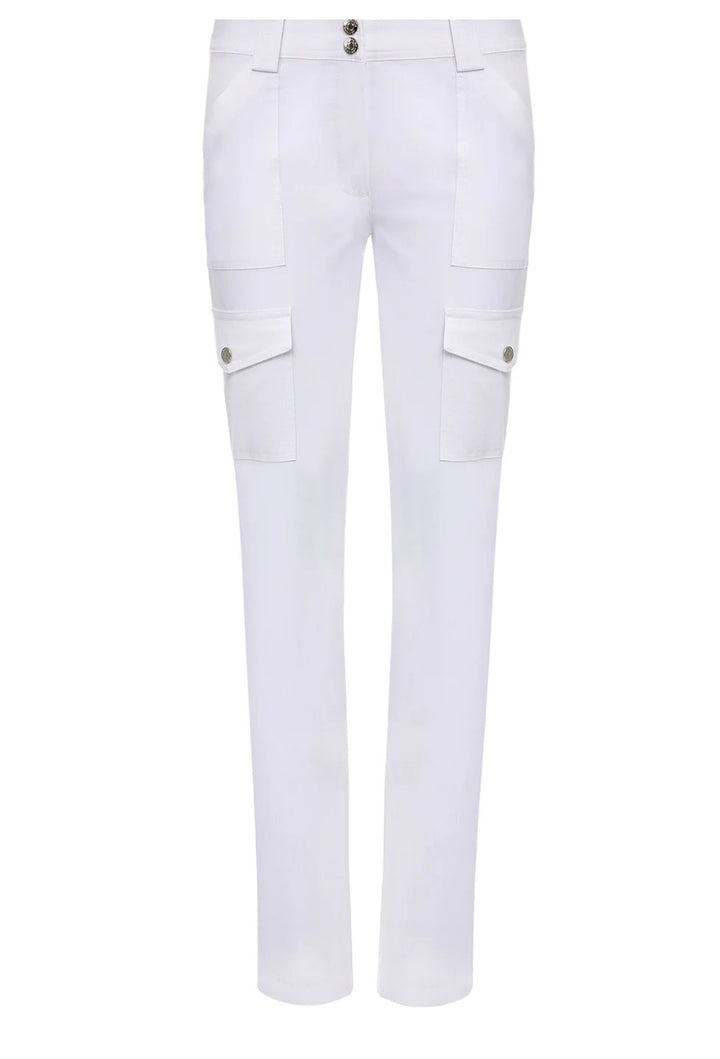 Kate Skinny Cargo Pant in White