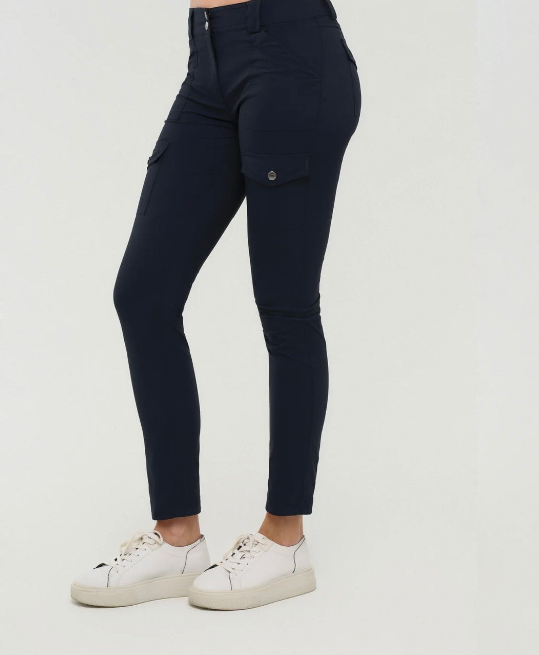 Kate Skinny Cargo Pant in Navy