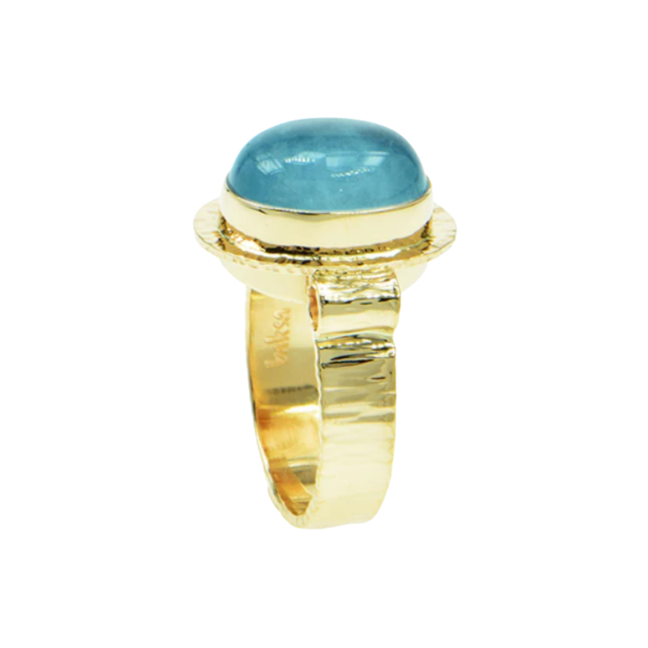 Aquamarine Cabochon Ring