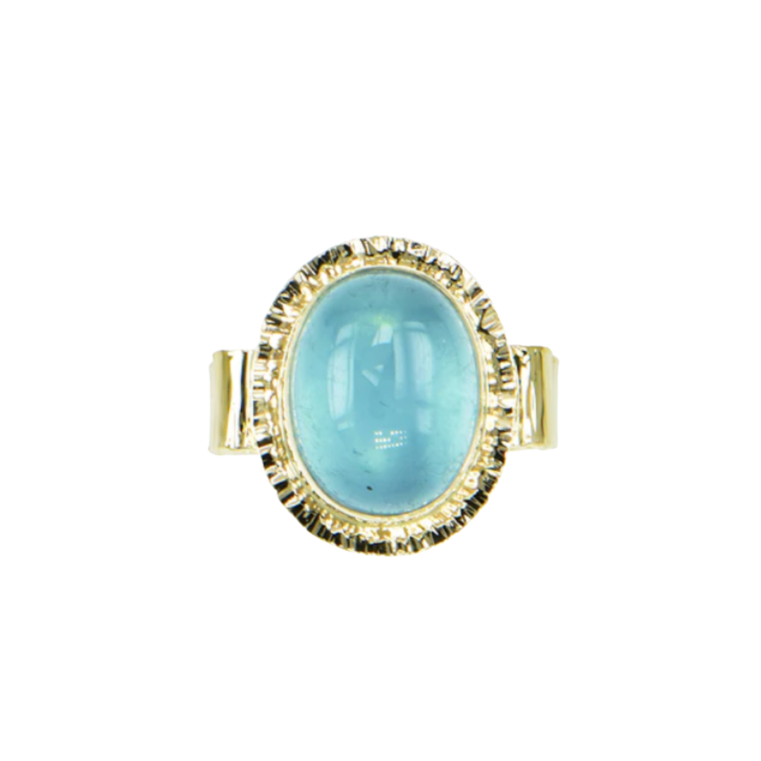 Aquamarine Cabochon Ring