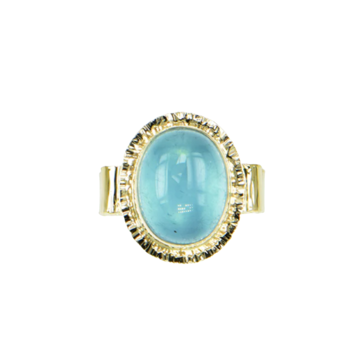Aquamarine Cabochon Ring