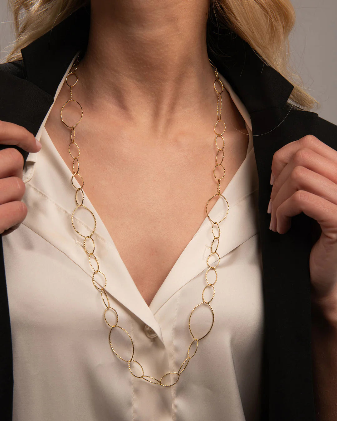 Arabesque Long Necklace - Gold