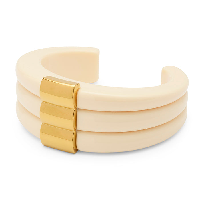 Ivory Resin Statement Cuff