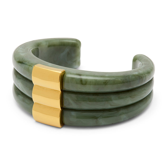 Jade Resin Statement Cuff
