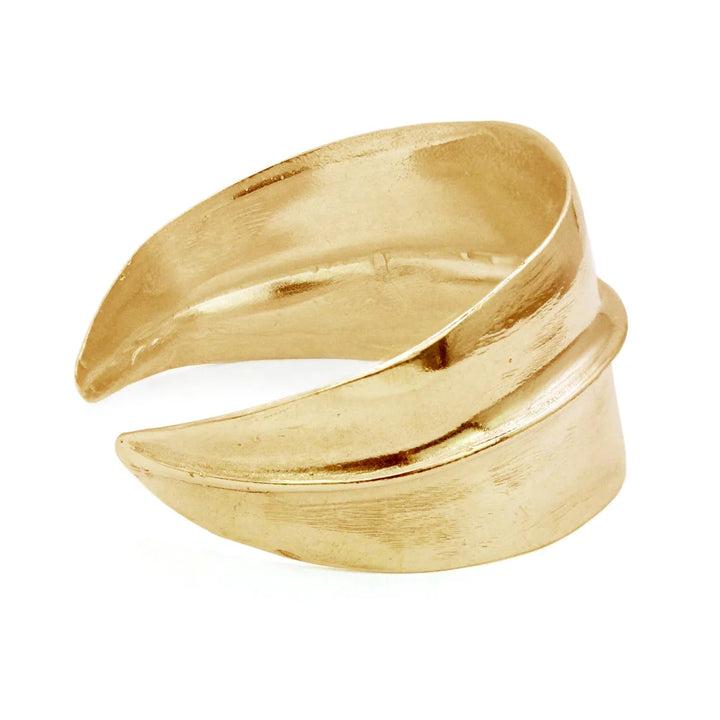 Bronze Wide Ridge Cuff