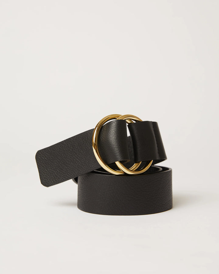 Tumble Leather Wrap - Black Gold