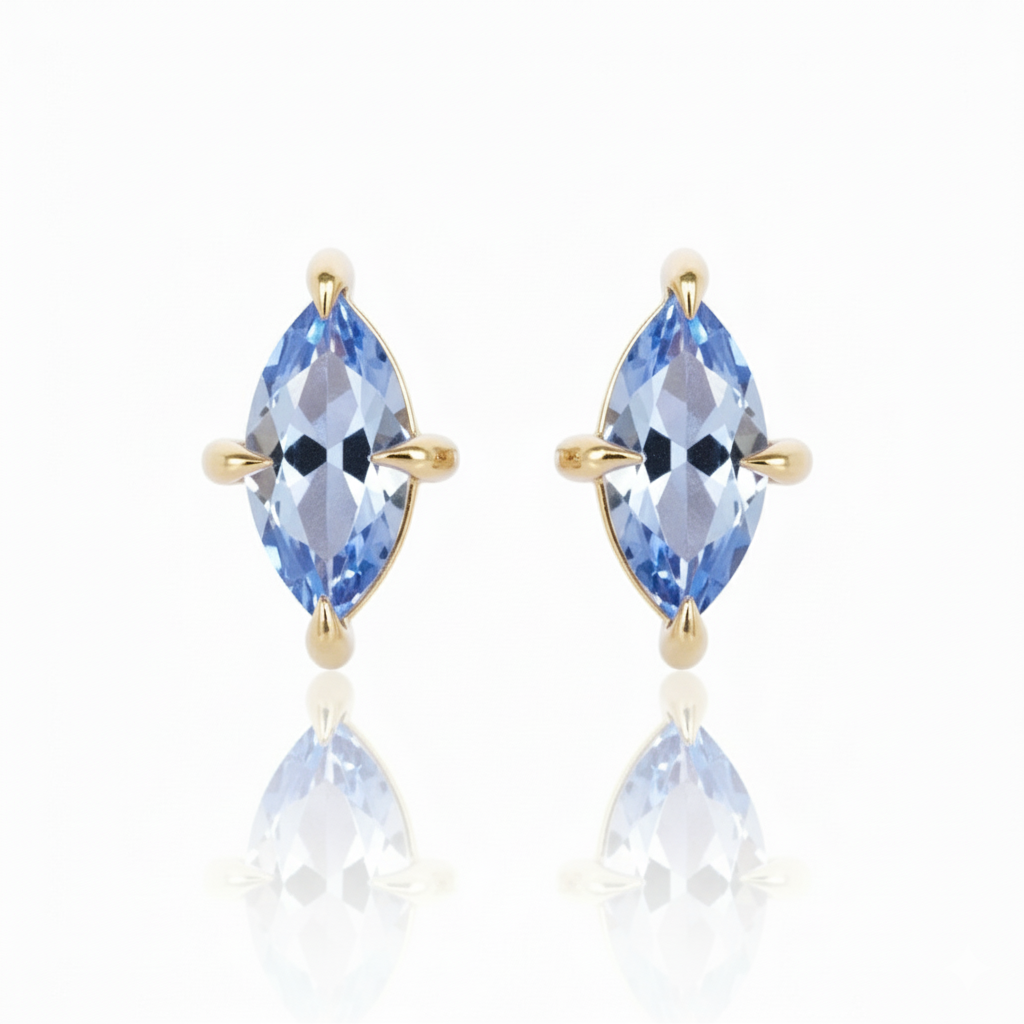 Blue Sapphire Studs