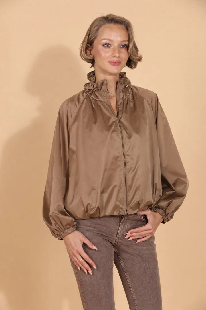Full Zip Blouson Jacket - Copper