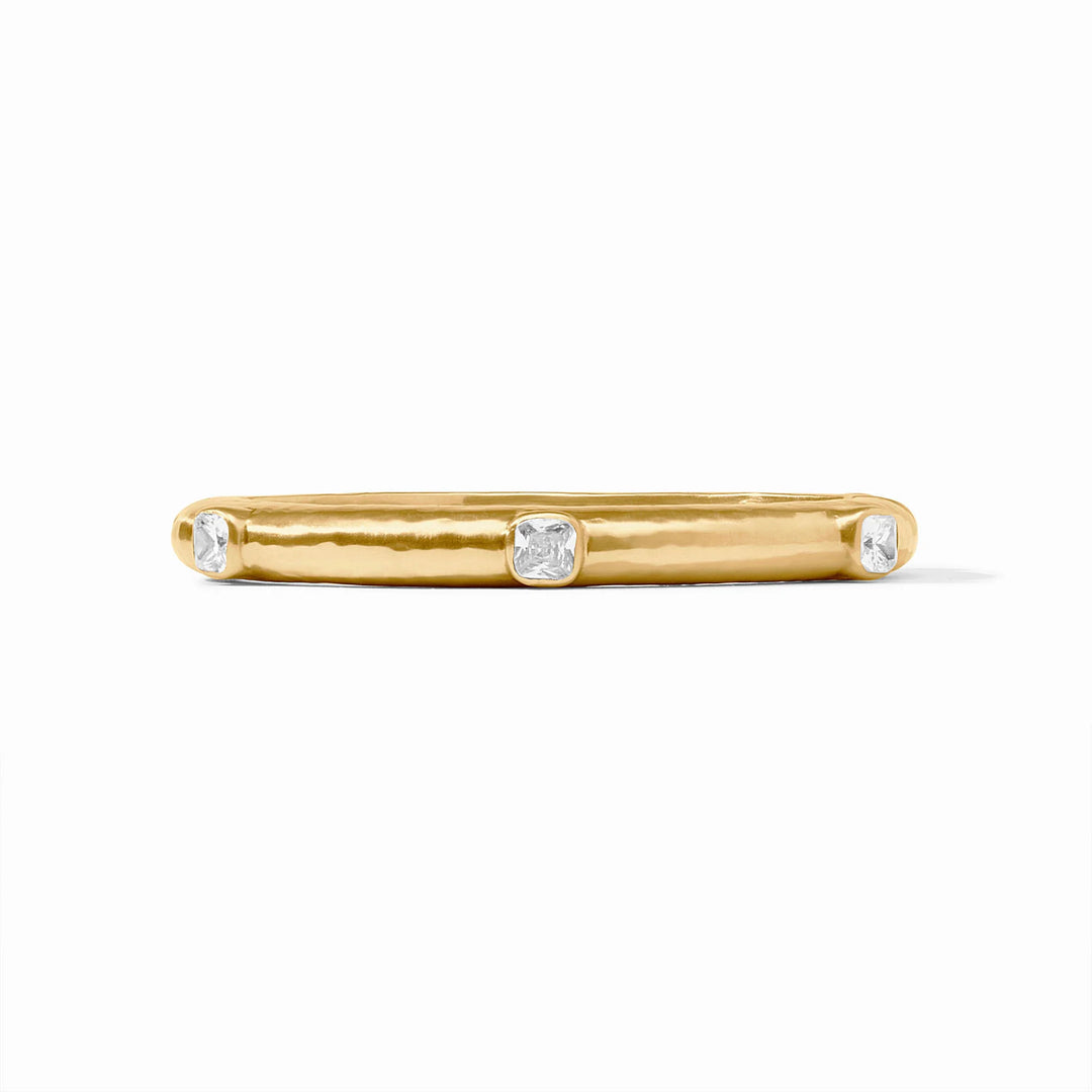 Catalina Stone Hinge Bangle - Cubic Zirconia