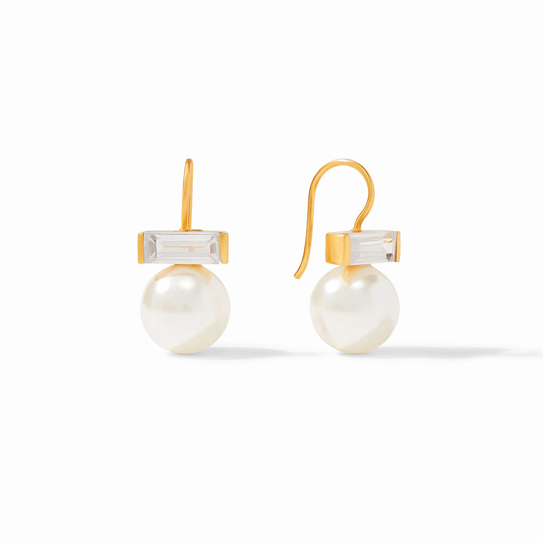 Charlotte Earring - CZ & Pearl