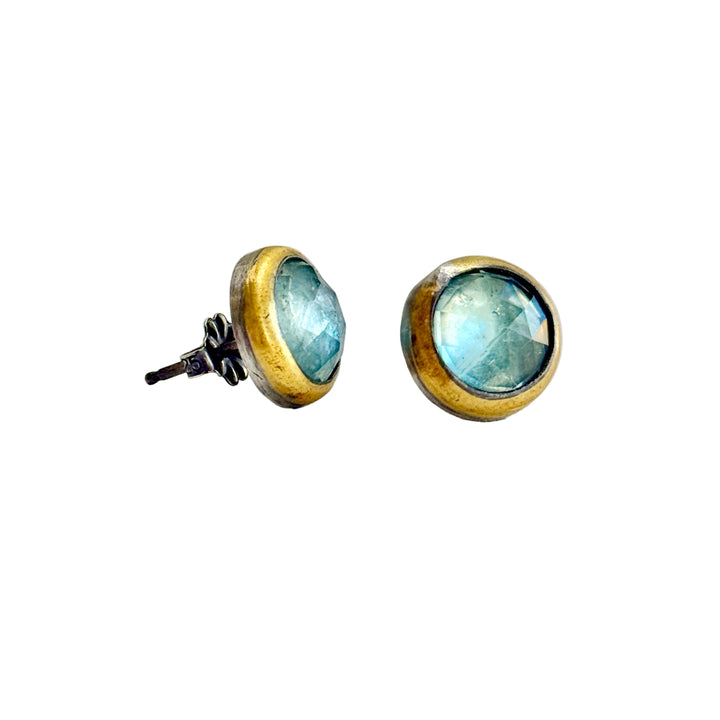 Crescent Rim Studs ~ Sky Blue