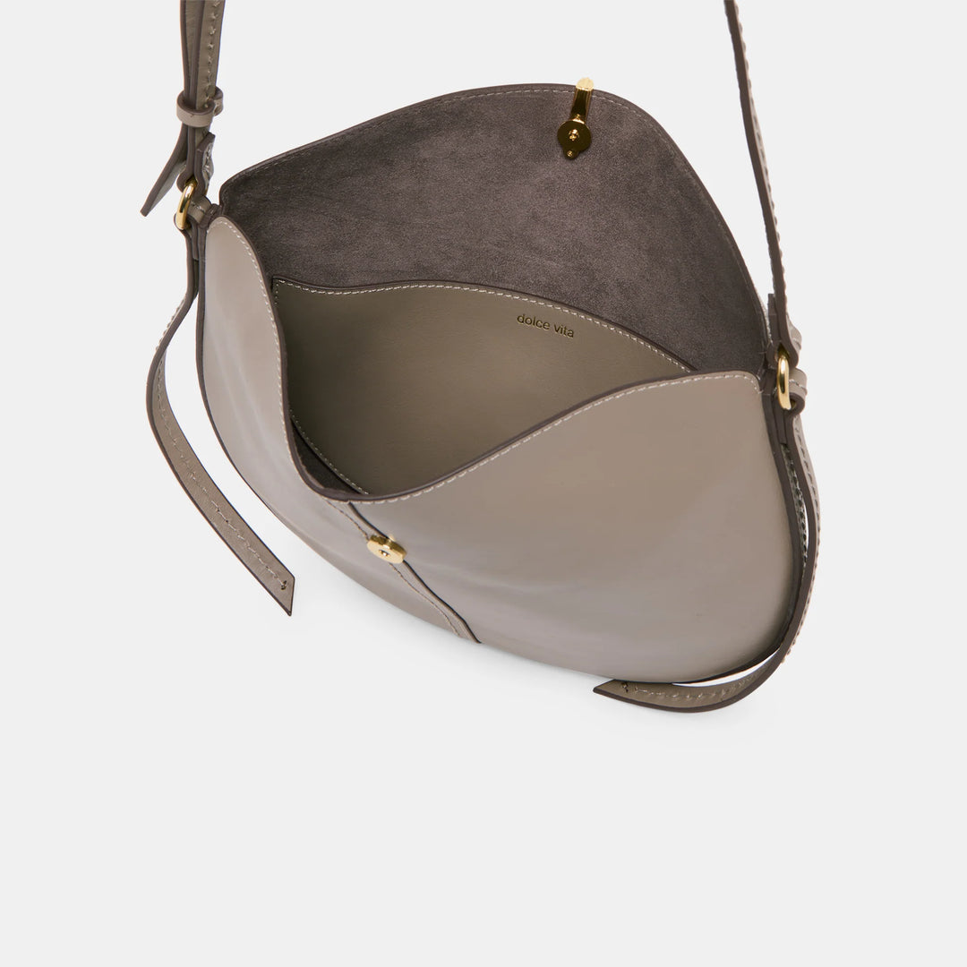 Billy Crossbody Grey/Taupe Leather Bag