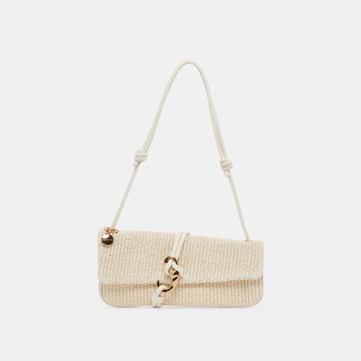 Alice Raffia Baguette - Natural
