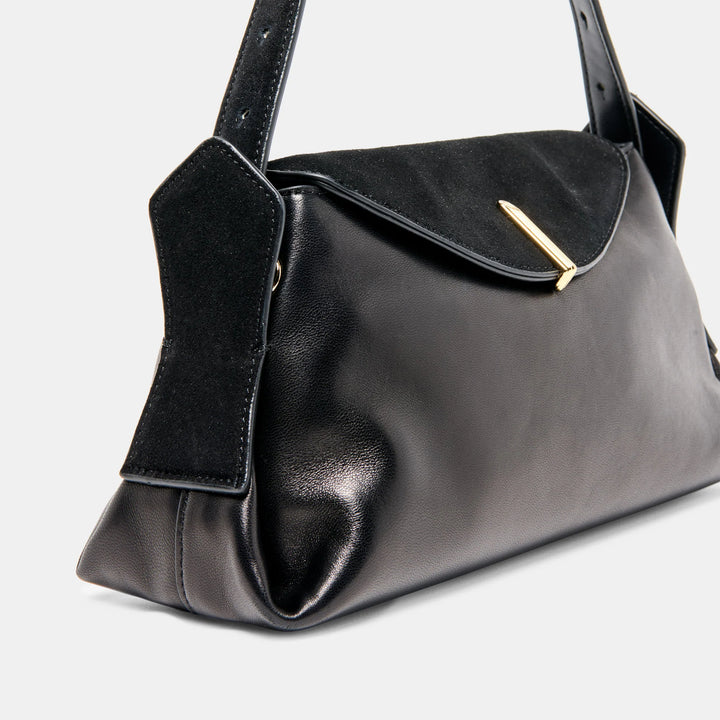 Devyn Shoulder Bag Black Leather