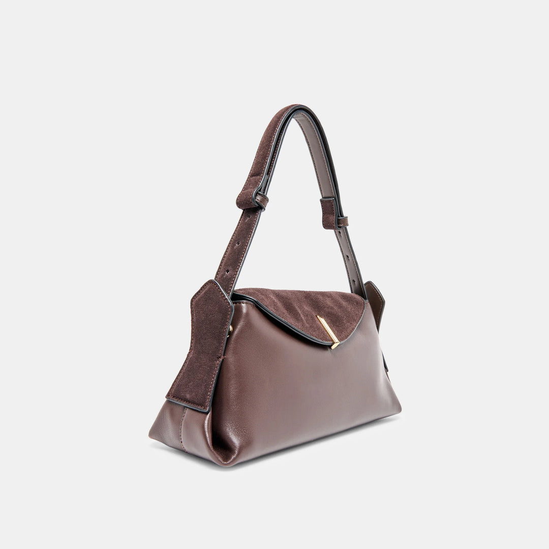 Devyn Shoulder Bag Espresso Leather