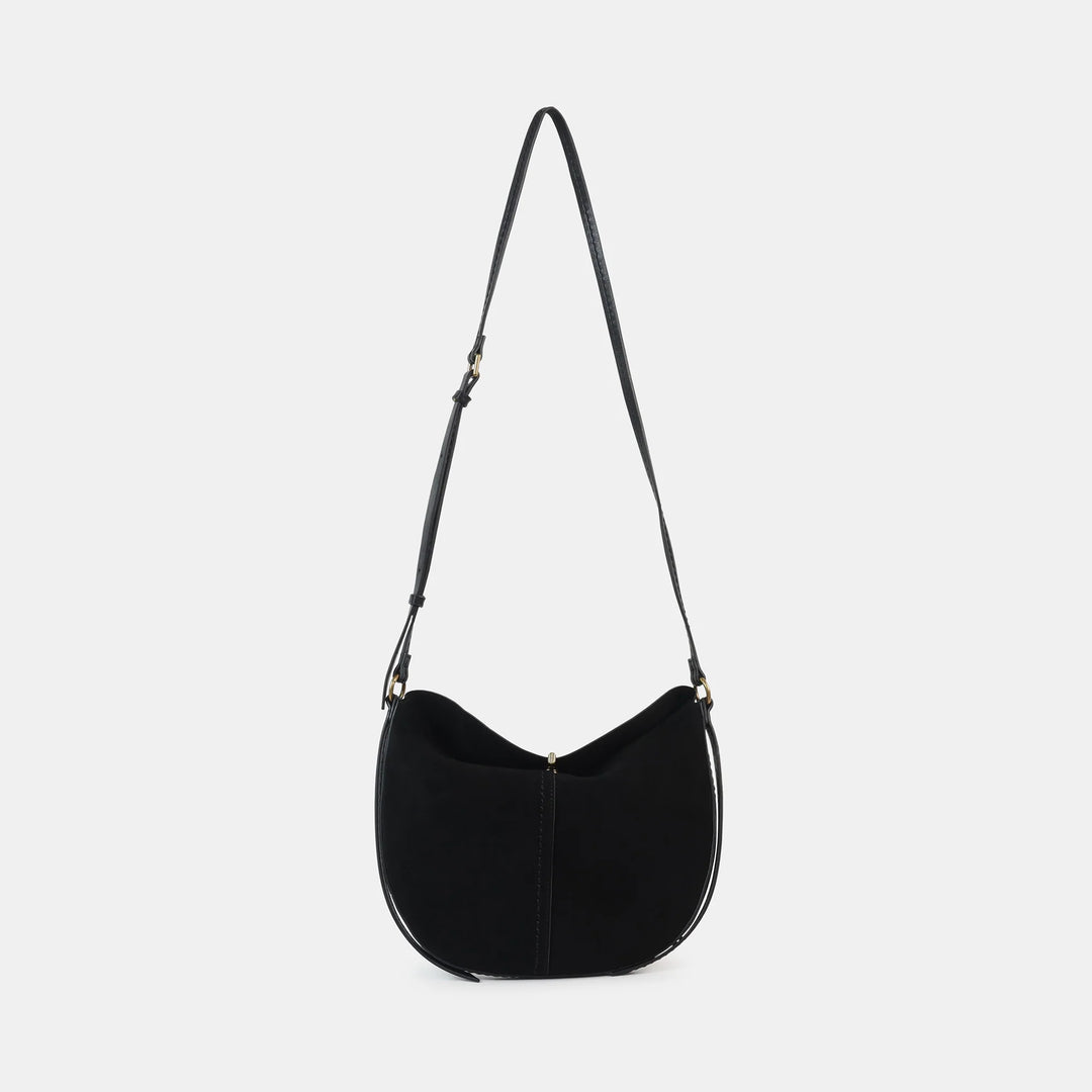 Bennett Black Suede Crossbody Bag – Unique Boutique