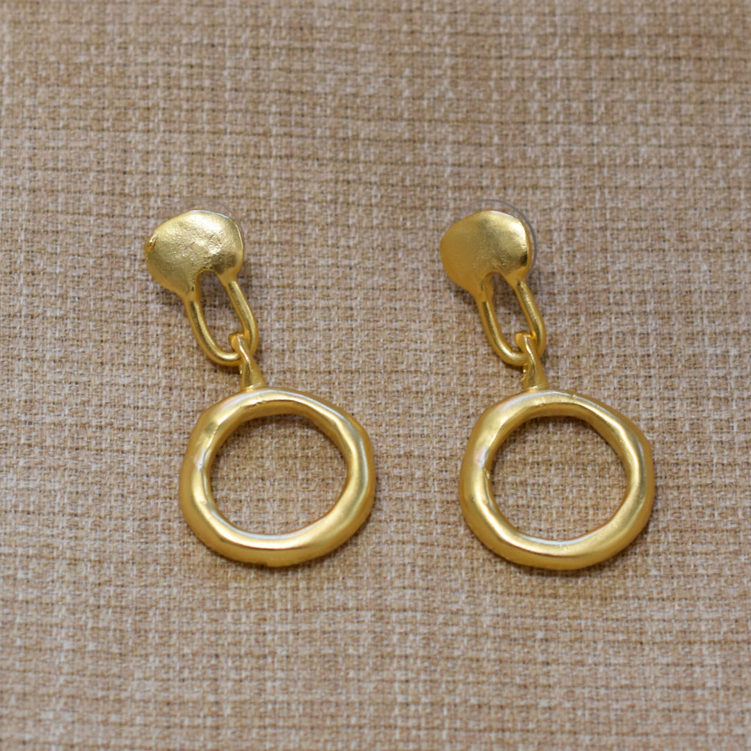 Waves In The Air Hoop Dangle