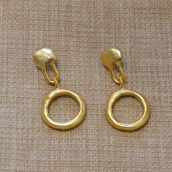 Waves In The Air Hoop Dangle