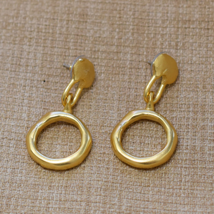 Waves In The Air Hoop Dangle