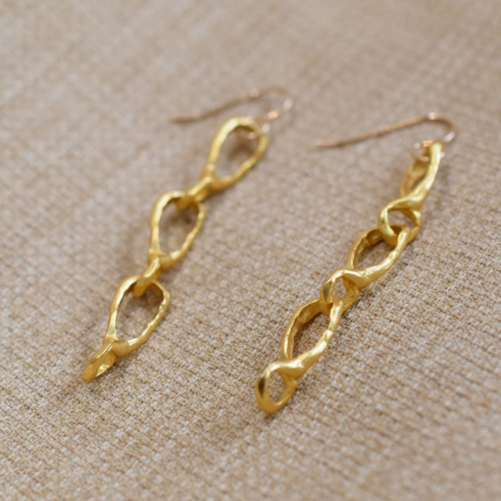 Chutes and Ladders Chain Link Earrings