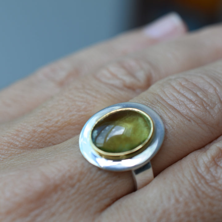 Time Honored Classic Green Tourmaline Ring