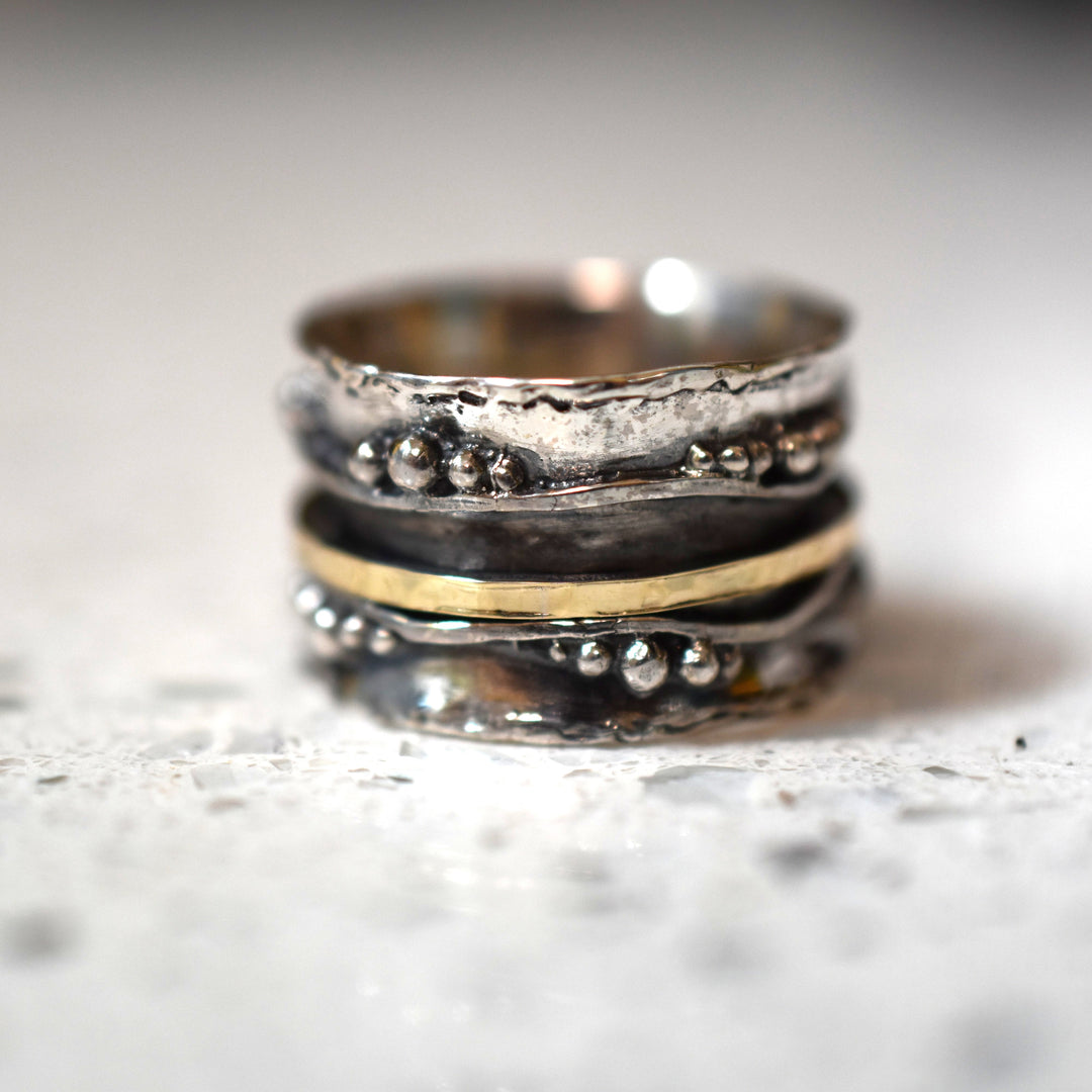 Riverbed Spinner Ring