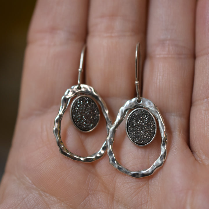 Cosmic Druzy Dangles