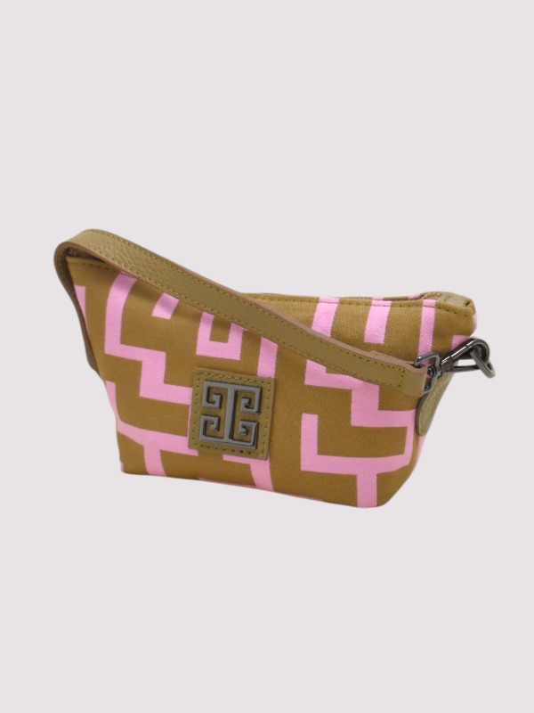 ERIETTA – CLASSIC Pattern – Baby Pink – EL Strap – Mini Bag