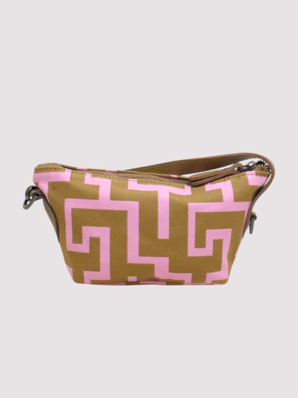 ERIETTA – CLASSIC Pattern – Baby Pink – EL Strap – Mini Bag