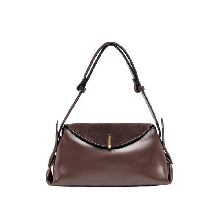 Devyn Shoulder Bag Espresso Leather