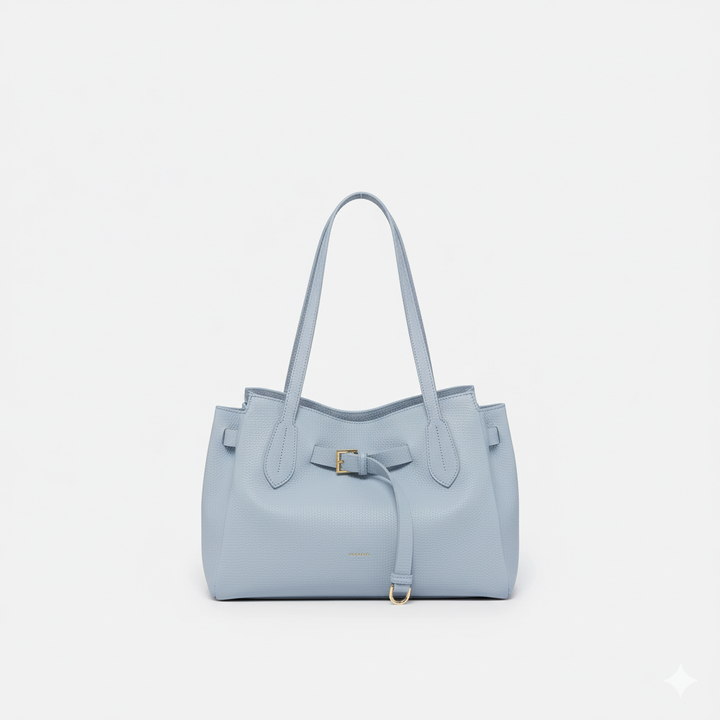 Doll Leather Top Handle Bag - Cloud