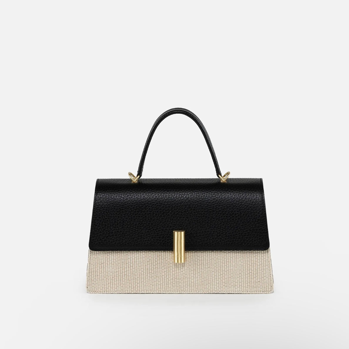 Teti Medium Shoulder Bag - Raffia/Black – Unique Boutique