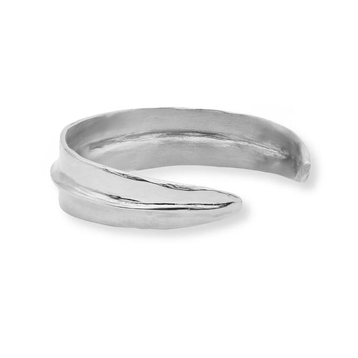 Silver Slim Ridge Cuff