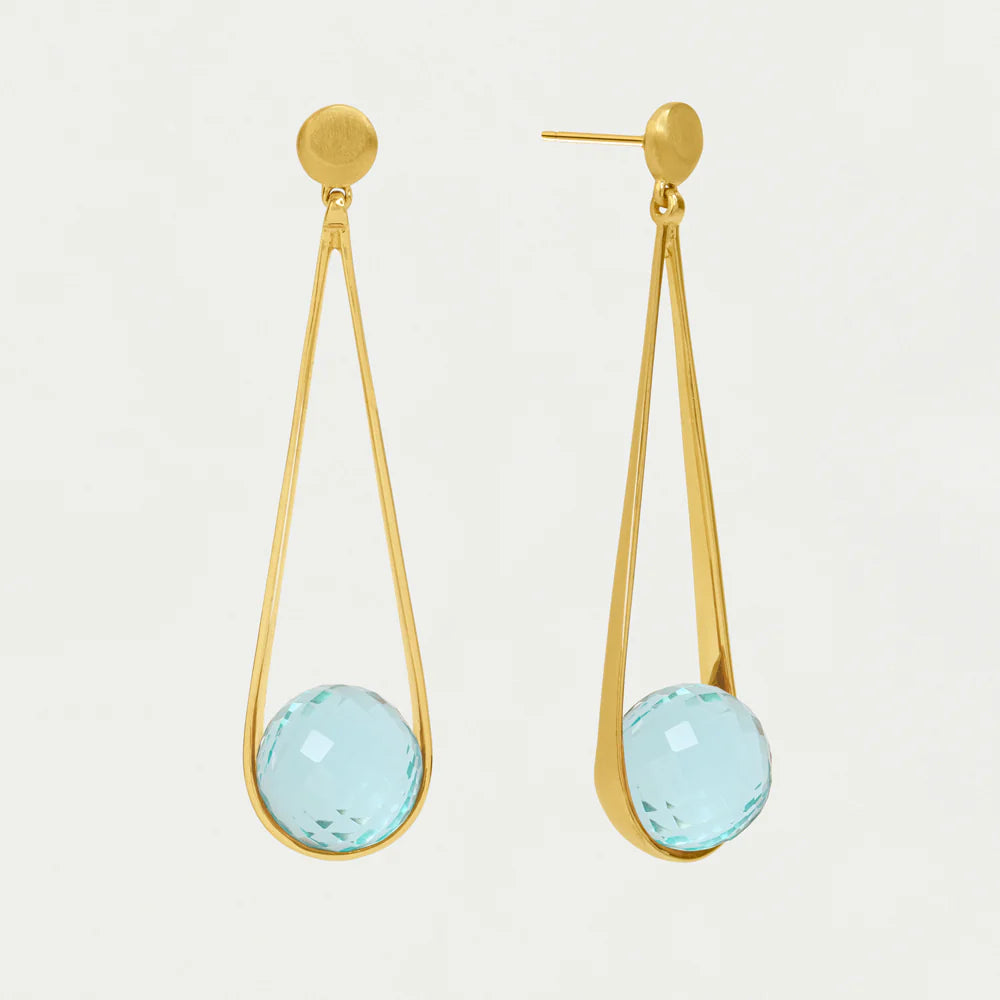 Mini Ipanema Earrings - Iridescent Sky Blue