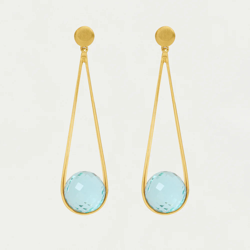 Mini Ipanema Earrings - Iridescent Sky Blue