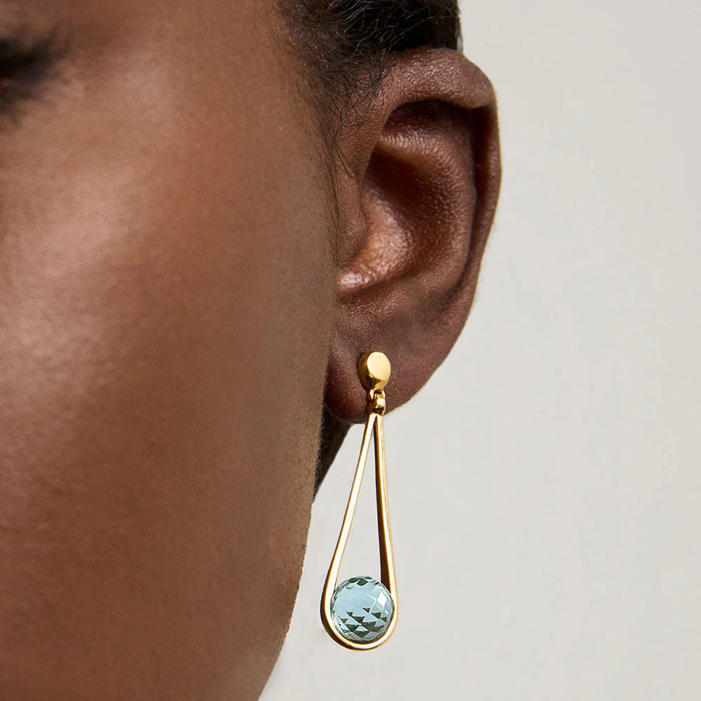 Mini Ipanema Earrings - Iridescent Sky Blue