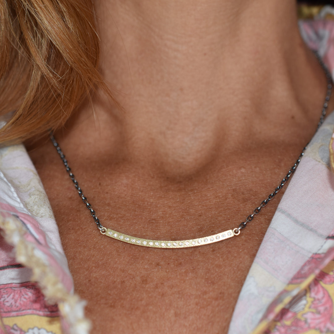 Adam Bar Necklace - Gold
