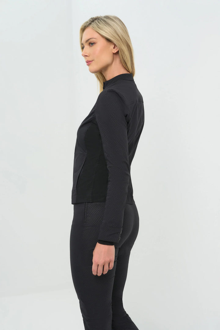 Embossed Kensington Ultra-Light and Mesh Moto Jacket