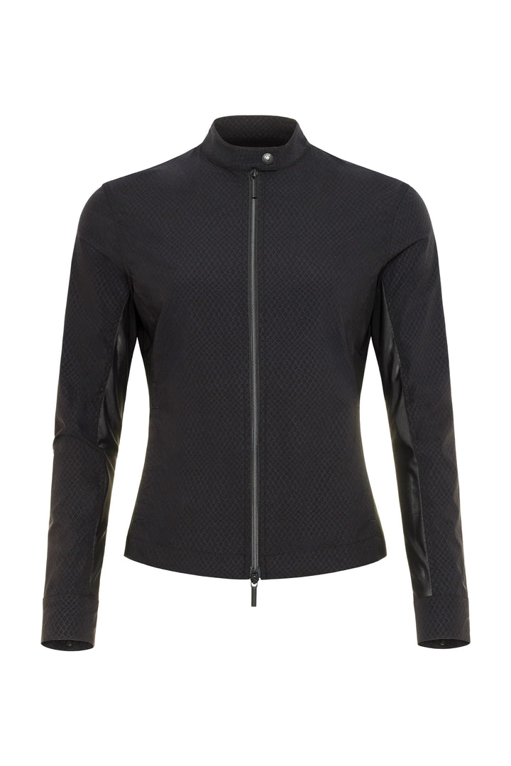 Embossed Kensington Ultra-Light and Mesh Moto Jacket