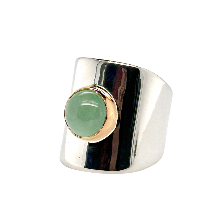 Emerald Saddle Ring