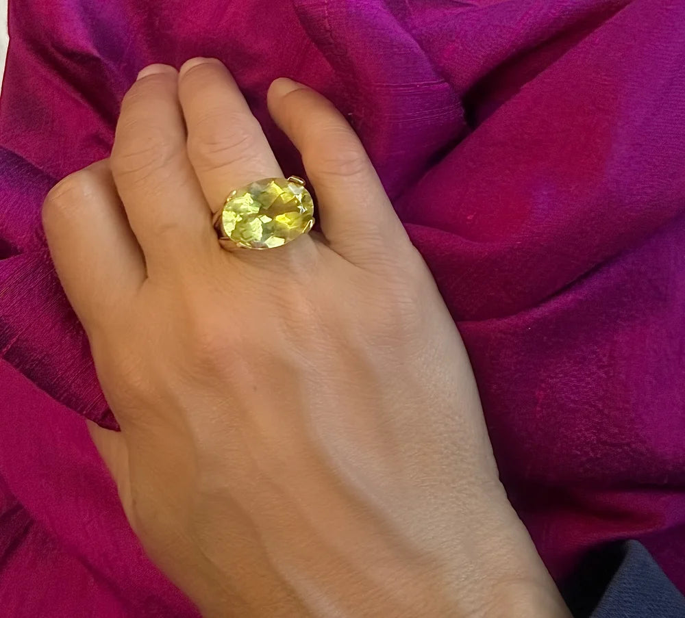 Faceted Maxi Cocktail Ring