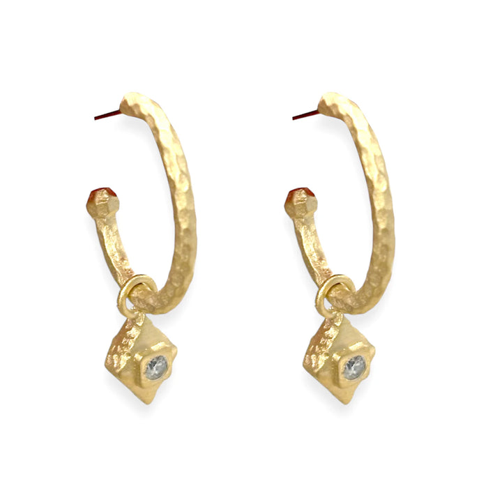 Gold Cayden Hoop Earrings