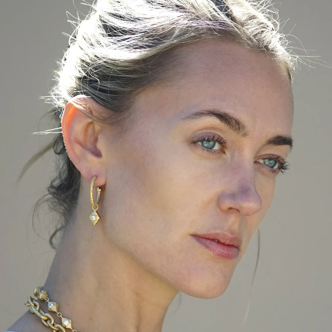 Gold Cayden Hoop Earrings